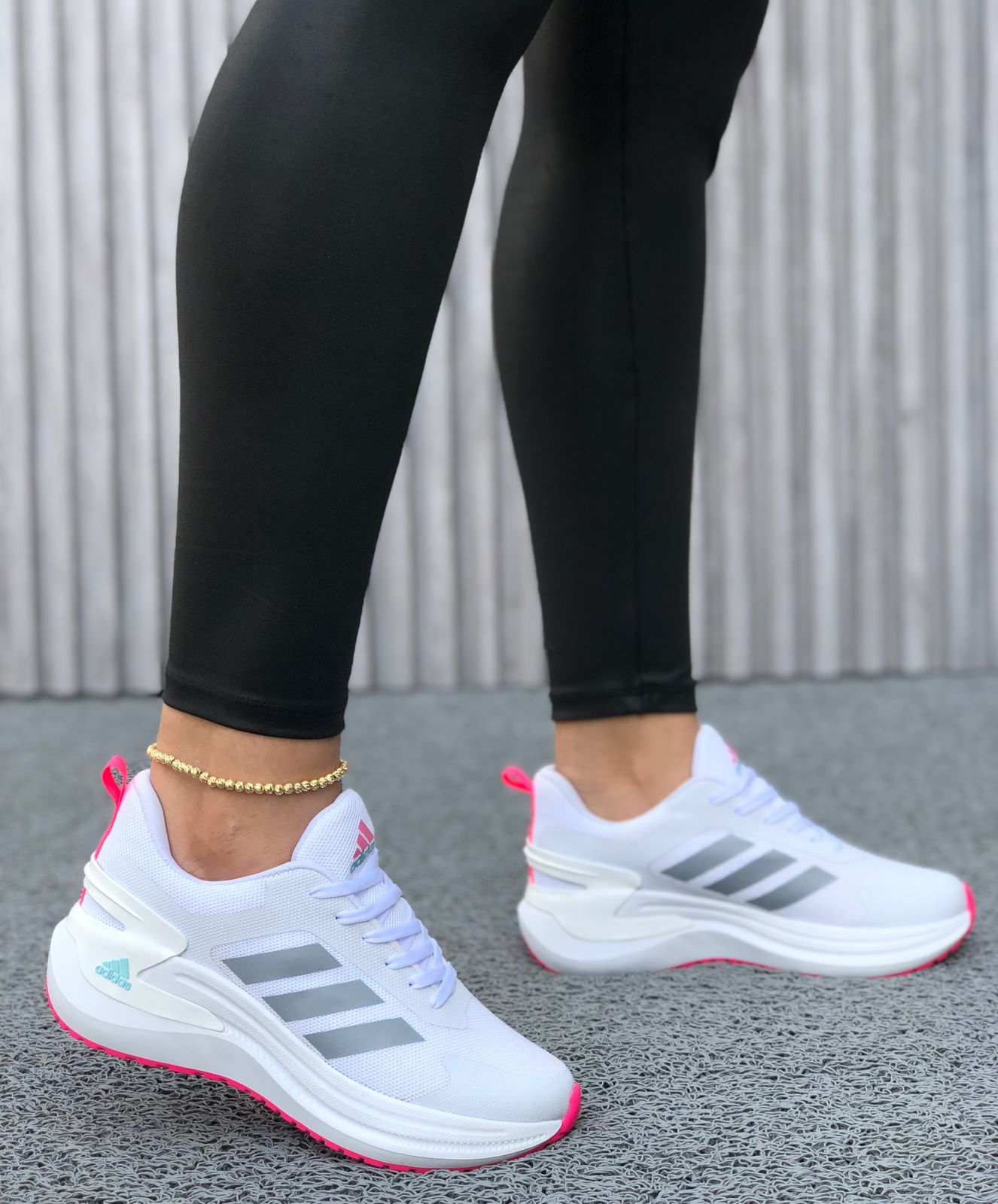 Adidas Para Dama Mk Blanco Rosa